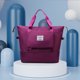 thumbnail image 5 of Bolsa de noche de moda plegable de gran capacidad con bolsillo húmedo y seco (Borgoña) Tmvgtek Para Estrenar, 5 of 6