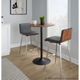 thumbnail image 2 of Pebble-Mason Swivel Counter Height Dining 3 Piece Set, Pub Table and Stools Set of 2, High Top Table Set for 2, Counter Table and Chairs Set of 2, Kitchen & Dining Room Sets (Grey), 2 of 6