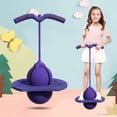 thumbnail image 5 of Pogo Jumper with Handle and Ball Pump, Balance Jumping Ball, Jumping Toy, Low Noise Pogo Stick Alternative, High Jump Toy Bounce Jump Trick Board Pogo Bouncing Ball for Indoor Outdoor Use, 5 of 8