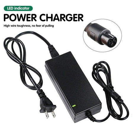 

CNKOO 42V 2A Power Adapter 50/60Hz 100-240VAC with 3-Prong Connector for 36V Sports Mod Dirt Quad and Pocket Mod Power Supply