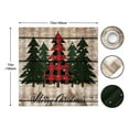 thumbnail image 4 of Merry Christmas Buffalo Check Plaid Xmas Tree Polyester Shower Curtain for Bathroom Decor 72"x72", 4 of 7