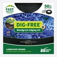 thumbnail image 4 of Dig-Free 50 ft. Landscape Edging Border, Garden Edging for Flower Beds, Garden & Lawns, Plastic (Black), 4 of 8
