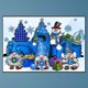 thumbnail image 1 of Pintura de diamante 5D DIY Kit de gnomo de taladro redondo completo decoración del hogar 60x40cm, 1 of 9
