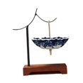 thumbnail image 4 of simhoa Ceramic Tea Strainer Chinese Loose Leaf Filter for Bedroom Table Living Room Blue White, 4 of 8