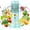Blue Turquoise, variant on Fruit and Vegetable Purifier Washing Machine Capsule Shape Cleaner Disinfection Machine OH-ion Purification Technology for Cleaning Fruits and Vegetables Rice Meat