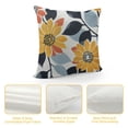 thumbnail image 4 of Nawypu  Throw Pillow Covers Modern Geometry Yellow Black and White Messy Triangle Wave Stripes Floral Decorative Pillow Cases Home Decor Standard Square Pillowcases, 4 of 5
