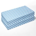thumbnail image 4 of Bacati - Ikat Zebra Dots Blue Muslin Crib or Toddler Bed Fitted Sheet 100% Cotton Muslin, 4 of 22