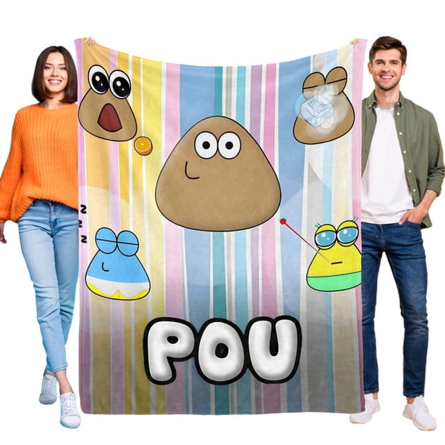 Pou anti-pilling, suave, ligera, esponjosa y acogedora de lujo para hogar y cocina – Perfecta para niños y adultos,130X150cm