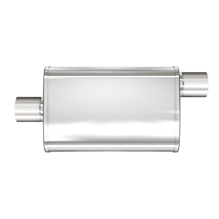MagnaFlow Oval Stainless Steel Muffler Fits select: 1997-2000 JEEP WRANGLER / TJ, 1991-1995 JEEP WRANGLER / YJ