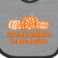 thumbnail image 4 of Inktastic Cutest Pumpkin in the Patch Boys or Girls Baby Bib, 4 of 4
