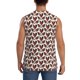 thumbnail image 4 of Fotbe A Rooster With Chickens Men's Camiseta sin Mangas Estampada para Hombres, Playera Casual para Gimnasio, Entrenamiento, Playa-XX-Large, 4 of 7