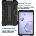 thumbnail image 6 of Goldcherry Case for Samsung Galaxy Tab A 8.4 SM-T307 (2020 Released),Hybrid Heavy Duty Shockproof Armor Rugged Full-Body Protective Case Cover for Samsung Galaxy Tab A 8.4 Inch T307(Black/Black), 6 of 6