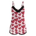 thumbnail image 4 of Hpapadks Pajamas for Women Set Valentine's Day Printed V Neck Sleeveless Top and Shorts Cozy Homewear Set Pjs for Women Red M, 4 of 5