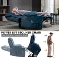 thumbnail image 3 of Large Power Lift Recliner Chair Sofa with Massage and Heat for Big and Tall Elderly,Infinite Positions,Dual Motor,Cup Holders,Air Leather Home Theater Seat, 3 of 9