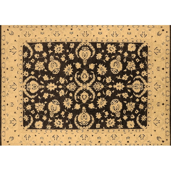 Ahgly Company Indoor Rectangle Oriental Brown Traditional Area Rugs, 2' x 3'