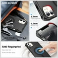 thumbnail image 6 of ELEHOLD Case for iPhone 12 Pro / 12 6.1", Shockproof Magnetic Matte Case with Wireless Charging Support,Black, 6 of 6