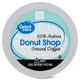 thumbnail image 3 of Great Value Donut Shop 100% Arabica Medium Roast Ground Coffee Pods, 12 Count, 3 of 11
