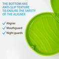 thumbnail image 4 of Maoerdental 2 Pack Orthodontic Retainer Case with Solid Color,Simple Aligner Case for Invisalign,Night Mouth Guard Case, Retainer Holder(Green), 4 of 5