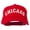 Red, variant on Chicago Illinois State Embroidered Cotton Cap - Red OSFM