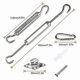 thumbnail image 2 of Stainless Steel Shade Sail Fixing Kit for Triangle, Square, Rectangle - M5 Accessories, 2 of 5