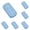 Light Blue, variant on Silicone Ice Cube Tray with Lid, Flexible Stackable Ice Trays for Freezer , Easy Release Ice Maker Mold for Coffee, 8 Grids Silicone Ice-making Box