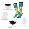 thumbnail image 6 of Balery World Map With Landmarks Fun Novelty Socks Men'S Women'S Crew Socks Funny Crazy Novelty Socks Quirky And Cool Socks, 6 of 9
