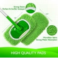 thumbnail image 4 of 4pcs Reusable Mop Pads, 2025 New Reusable Microfiber Mop Pads, Washable Dry Sweeping Cloths and Wet Mopping Cloths Mops Head Replacement Refills for Hardwood Surface Floor Cleaning, 4 of 7