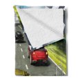 thumbnail image 2 of Cars Soft Flannel Fleece Blanket, Car Racing Speedyspired Illustration Need for Speed Road Competition Motorsports Theme, Cozy Plush for Indoor and Outdoor Use, 50" x 70", Multicolor, by Ambesonne, 2 of 5