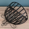 thumbnail image 2 of Eease Iron Art Hanging Baskets Flower Pot Holder for Rail Fence, 2 of 4