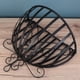 thumbnail image 4 of Macetero de hierro de estilo europeo para pared, soporte semicircular para macetas (negro), 4 of 7