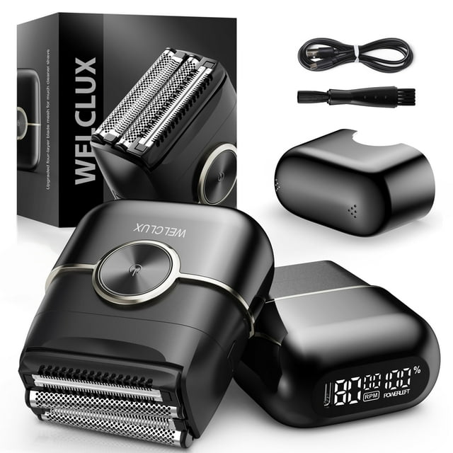 Afeitadora eléctrica Welclux Mini Foil Shaver de 4 cuchillas USB-C