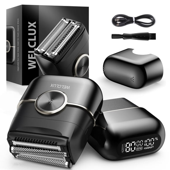 Afeitadora eléctrica Welclux Mini Foil Shaver de 4 cuchillas USB-C