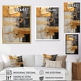 thumbnail image 4 of Designart "Minimalism Chrome Gold And Grey Potteries" Abstract Spirals Picture Framed Wall Decor, 4 of 5