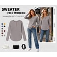 thumbnail image 2 of TEMOFON Sweaters for Women Fashion Long Sleeve Tops Pullover Crew Neck Casual Loose Sweaters, 2 of 7