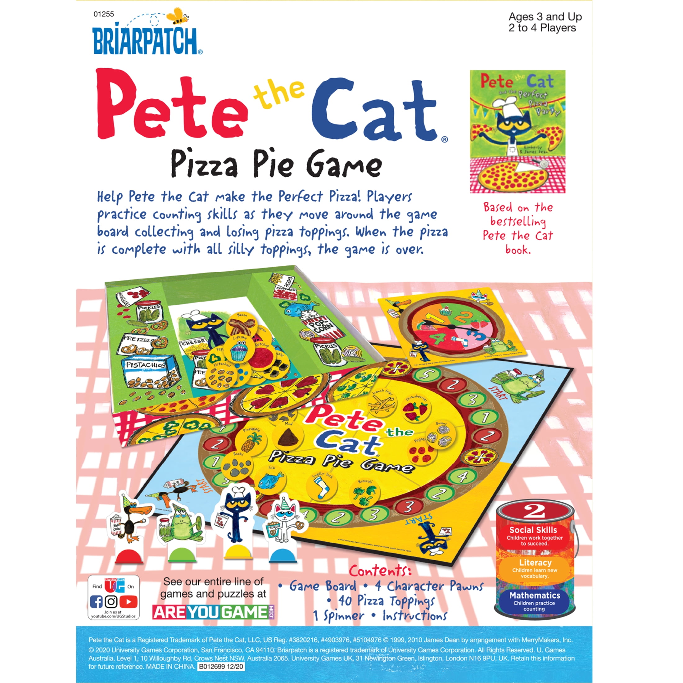 How to Play: Pete the Cat Pizza Pie Game