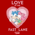 thumbnail image 2 of Junior's Sonic the Hedgehog Love In The Fast Lane Graphic T-Shirt, 2 of 4
