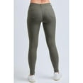 thumbnail image 3 of YMI Women's Hyperstretch Mid-Rise Skinny Jeans - Dark Olive - Large, 3 of 4