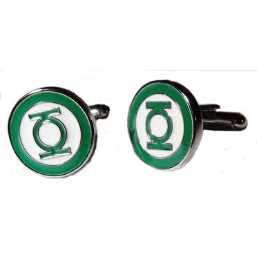 DC Comics Batman Logo Cufflink & Tie Clip Set – Silvertone Enamel, 3D, Men’s Accessories