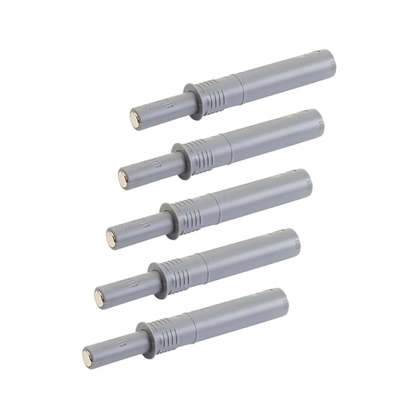 Pestillo de puerta a presión para abrir, pestillos de empuje, accesorios, amortiguador, abridor de empuje de alta resistencia para Gris