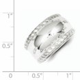 thumbnail image 2 of 925 Sterling Silver Twisted Dome Stacked Ring, 2 of 6