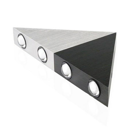 

-265V 5W Stainless Steel Triangle LED Wall Light Lamp (Colorful Light)