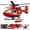Red, variant on Helicopter Toy with Lights and Sound, Pretend Rescue Helicopter Vehicles, Toys for Boys Ages 3 and Up, Pull Back Propeller and Army Toys, Gifts for Kids