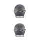 thumbnail image 3 of Monstrate Microphone Mesh Head Portable Detachable Reusable Accessories Part Mic Concert Heads Glossy Universal Component Washable Plata 2piezas, 3 of 6
