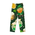 thumbnail image 4 of Goofa St Patrick's Day10 Printed Soft Pajama Pants for Men, Wide Leg Comfy Casual Lounge Yoga Pants-X-Large, 4 of 9