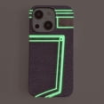 thumbnail image 2 of Compatible with iPhone 15 Plus Luminous Case Glow in The Dark Noctiluncent Fluorescent Case for Women Girly Slim Hard PC Soft Denim Texture Anti Slip Shockproof Light up Phone Cover, Purple, 2 of 14