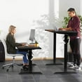 thumbnail image 3 of Costway 48'' Electric Sit to Stand Desk Adjustable Workstation w/ Keyboard Tray Brown, 3 of 10