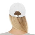 thumbnail image 6 of Effete Feline Claw Marks Scratch Ball Cap Hat w/ Leather Patch (Round), 6 of 7