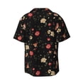 thumbnail image 7 of Kdxio Men's Hawaiian Shirt for Men Short Sleeve Shirt Red White Flowers Summer Casual Holiday Beach Button Down T-Shirts, 7 of 7