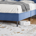 thumbnail image 6 of 4 Ever Winner Twin Upholstered Platform Bed Frame with Adjustable Button Tufted Headboard, Blue, 6 of 8
