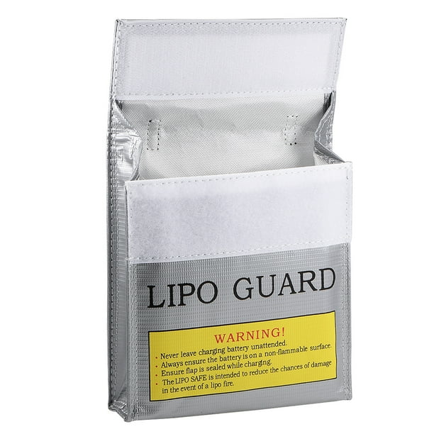 2Pcs Lipo Garde Ignifuge Antidéflagrant Lipo Batterie Safe Sac